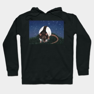 Brown Hooded Rat Hoodie